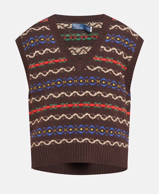 

Шерстяной комбинезон Polo Ralph Lauren, коричневый