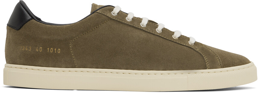 

Кроссовки цвета хаки в стиле ретро Common Projects