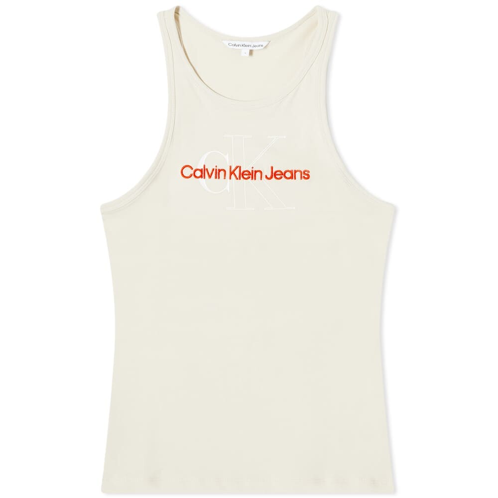 

Двухцветная майка с монограммой Calvin Klein