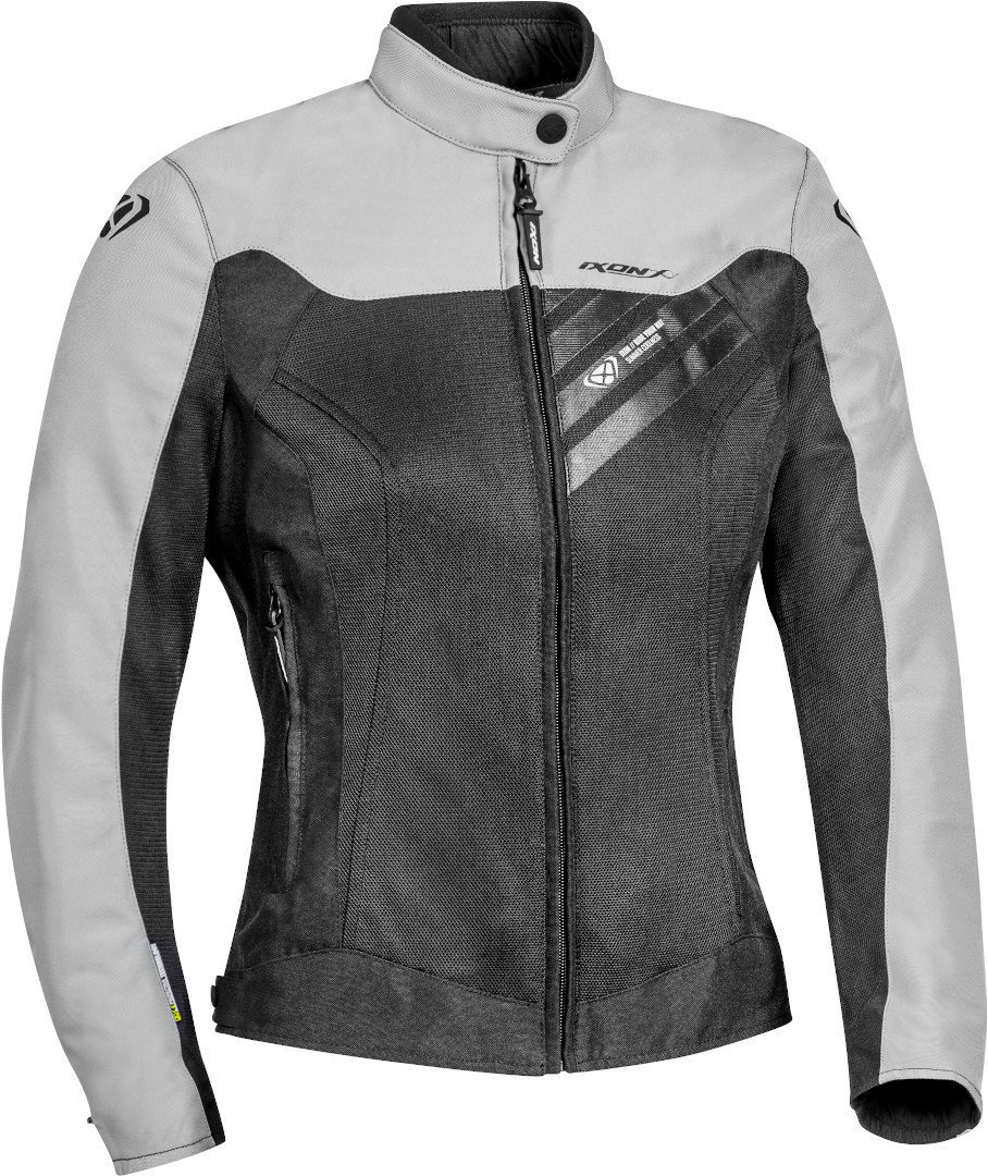 Куртка Ixon Orion для женщин для мотоцикла Текстильная, черно-серая