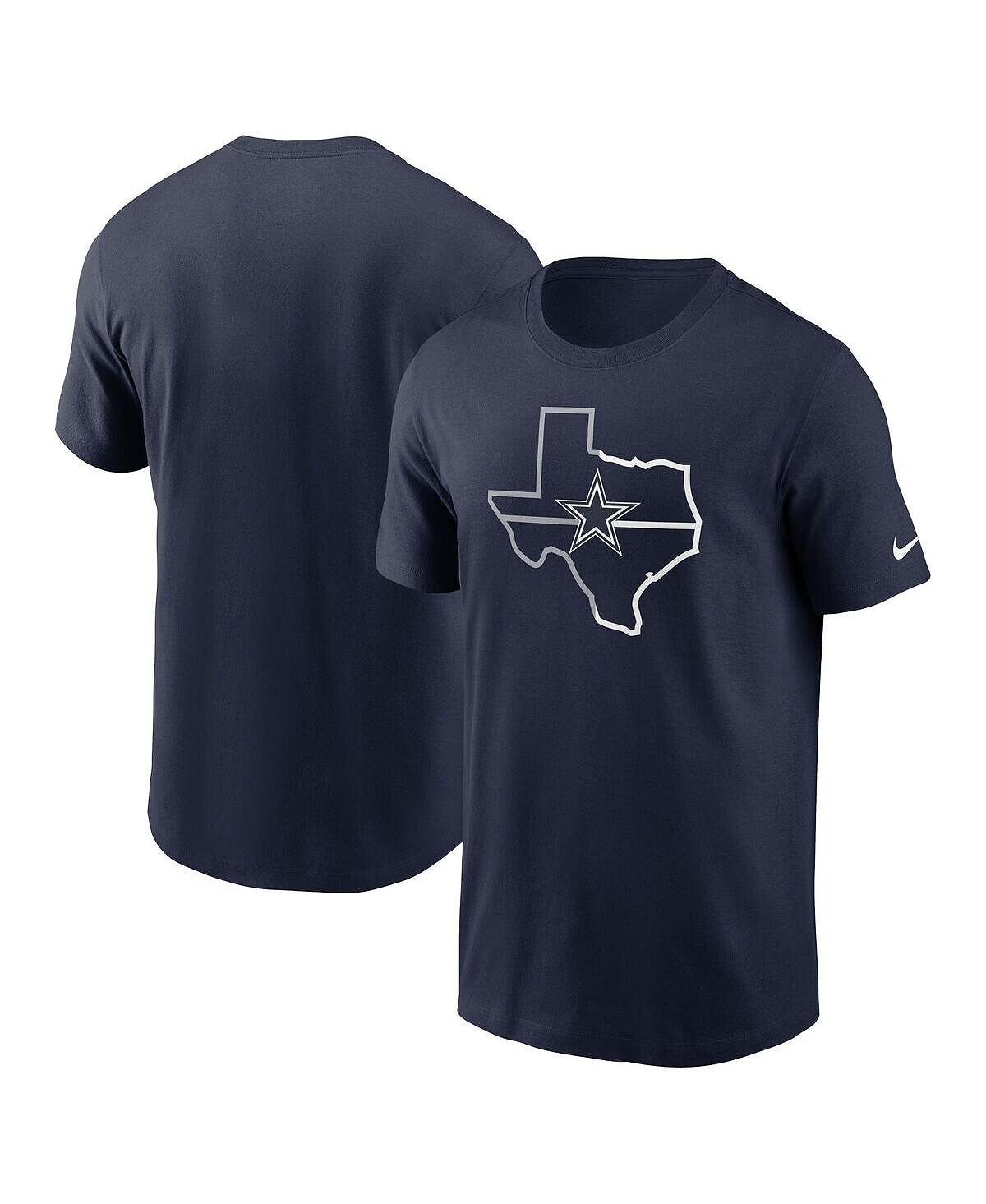 

Мужская темно-синяя футболка dallas cowboys team local Nike, синий