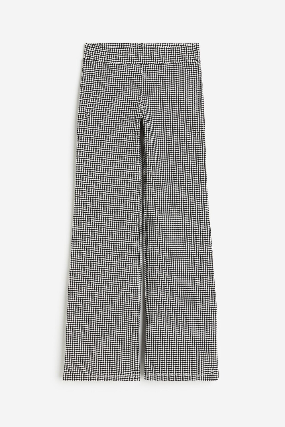 

Леггинсы H&M Houndstooth Flared, черный, белый