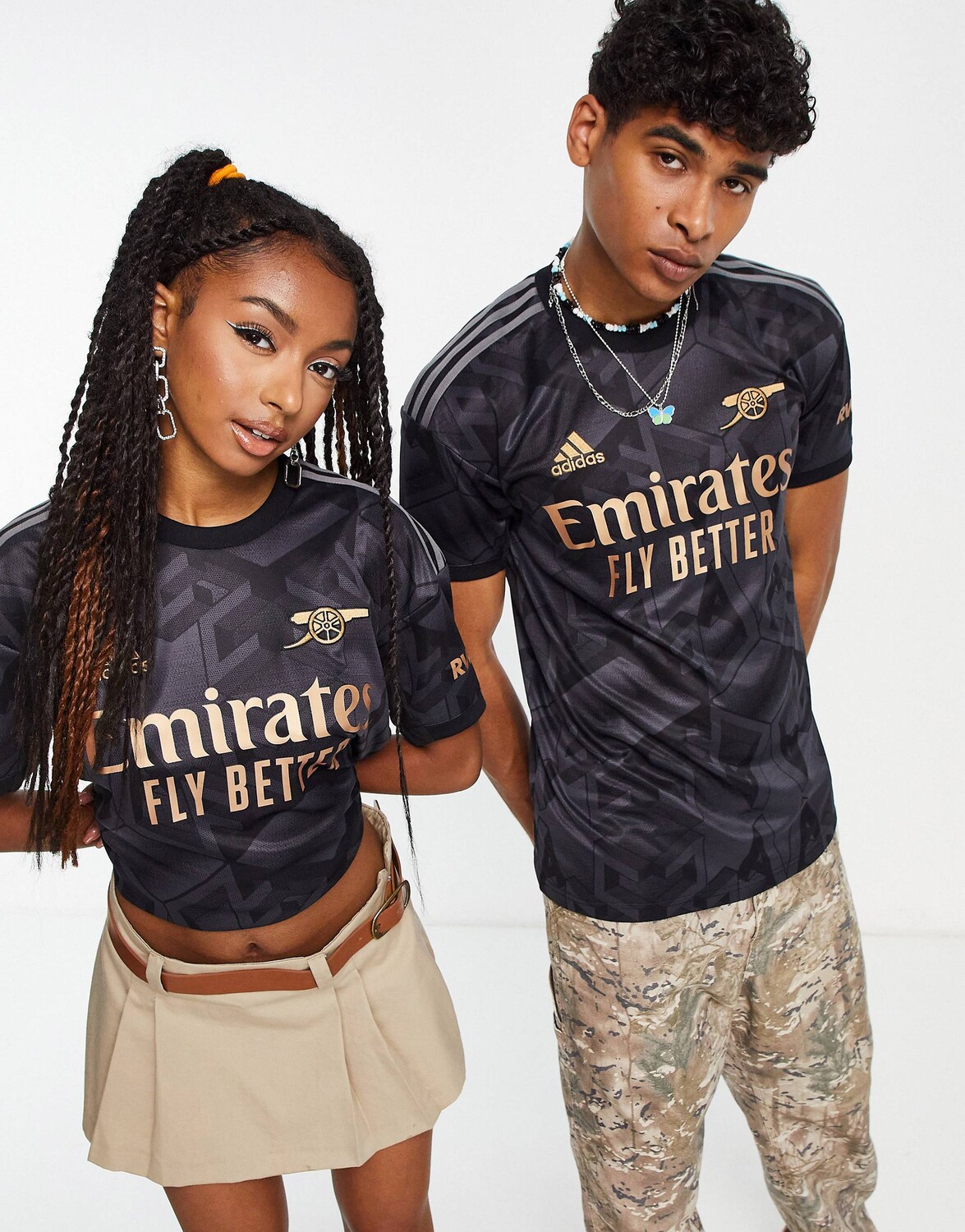 

Черная футболка унисекс на выезде adidas Football Arsenal FC 2022/23