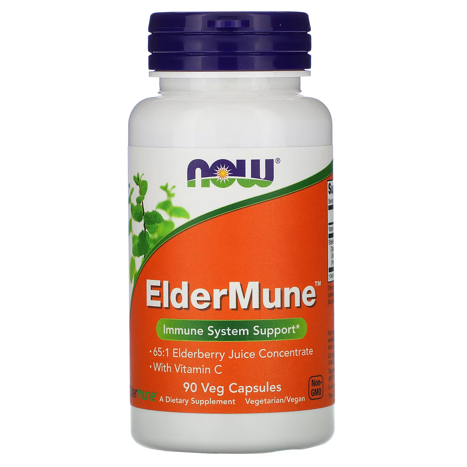 NOW Foods, ElderMune, Поддержка иммунной системы, 90 растительных капсул ostrovit braintus thunder поддержка нервной системы 90 капсул