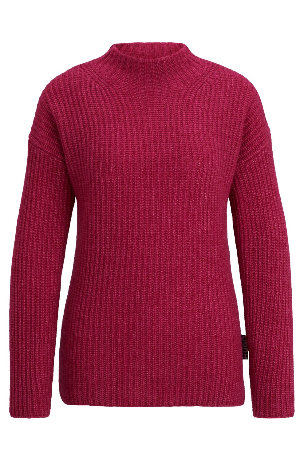 

Свитер Hugo Mock-neck In A Wool Blend, розовый