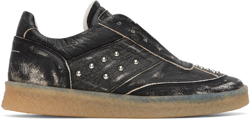

Черные рваные кроссовки MM6 Maison Margiela