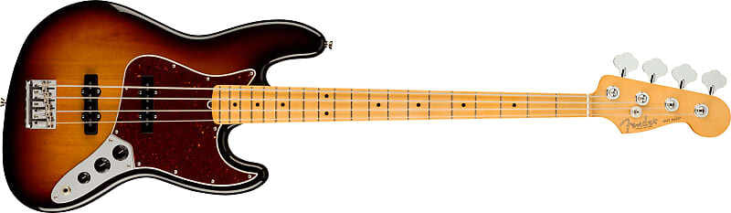 

Fender American Professional II Jazz Bass, кленовая доска, 3 цвета Sunburst, с футляром AMPROIIJBASSMN3TSB