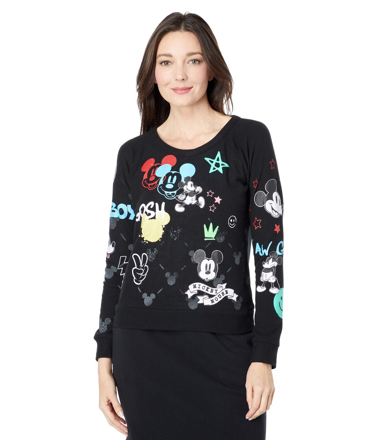 

Пуловер Chaser, \"Mickey Mash Up\" Sustainable Bliss Knit Pullover