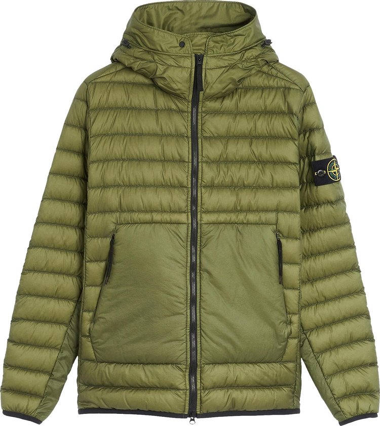 

Куртка Stone Island Real Down Jacket 'Olive', зеленый