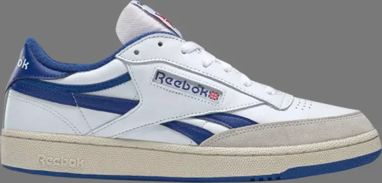 Кроссовки revenge plus vintage 'white collegiate royal' Reebok, белый кроссовки reebok club c revenge vintage chalk collegiate royal белый