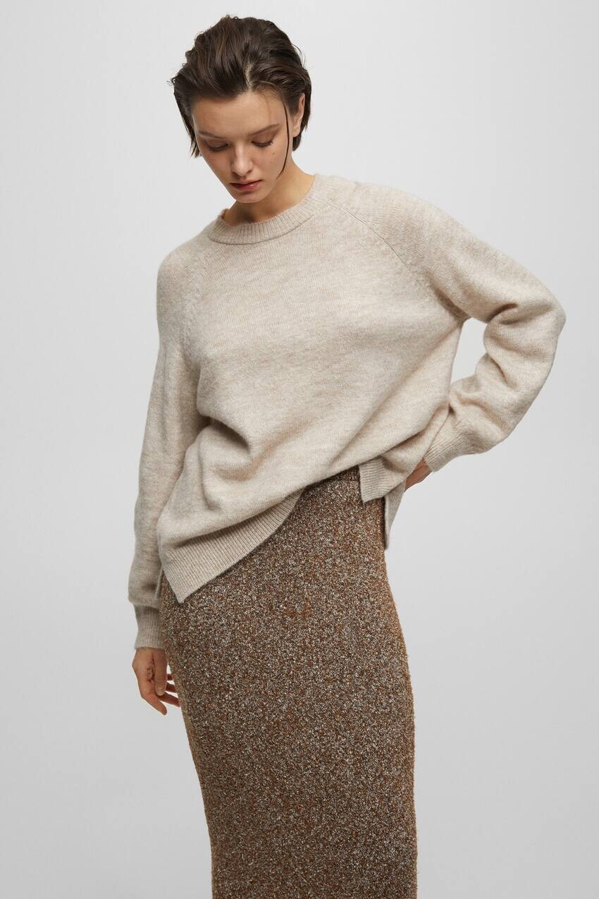 

Мягкий вязаный свитер Pull&Bear, песочный
