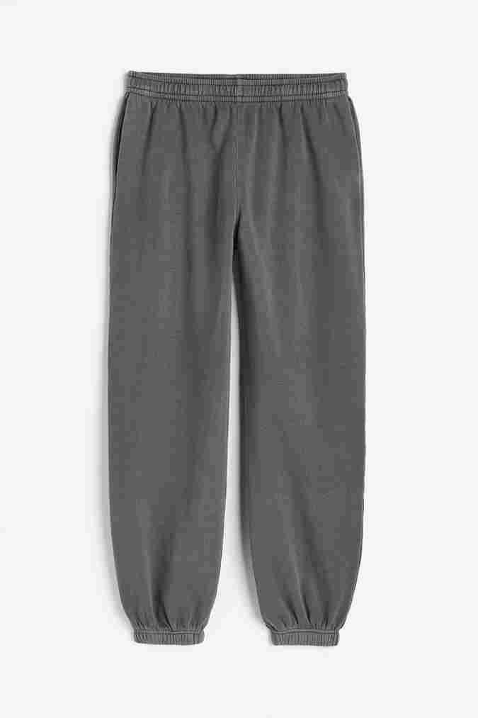 Брюки-джоггеры H&M, темно-серый inspire брюки джоггеры свободного кроя изумрудный