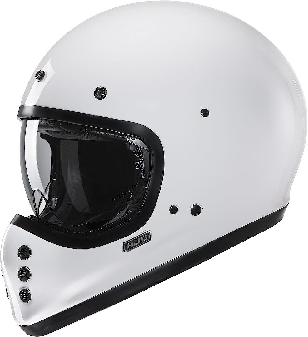 Шлем HJC V60 Solid, белый фонарь внешнего аккумулятора tac sky v60 совместимый с адаптером invisiono v60