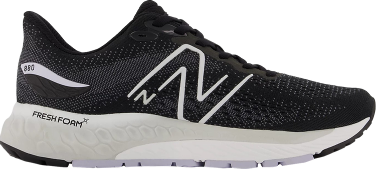 Кроссовки New Balance Wmns Fresh Foam X 880v12 2E Wide 'Black Steel', черный - фото