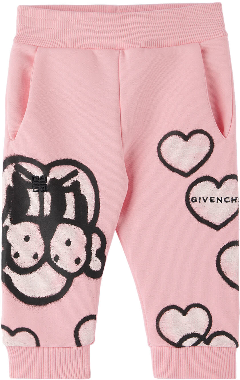 

Детские розовые брюки для отдыха с принтом Chito Edition Givenchy
