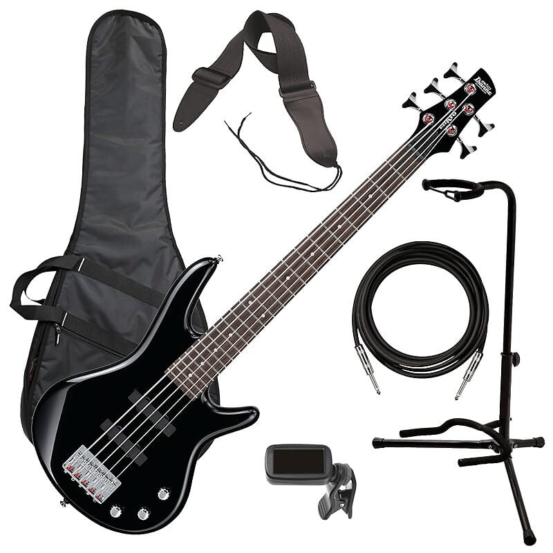 

Ibanez GSRM25 miKro 5-струнная бас-гитара - черный BASS ESSENTIALS BUNDLE