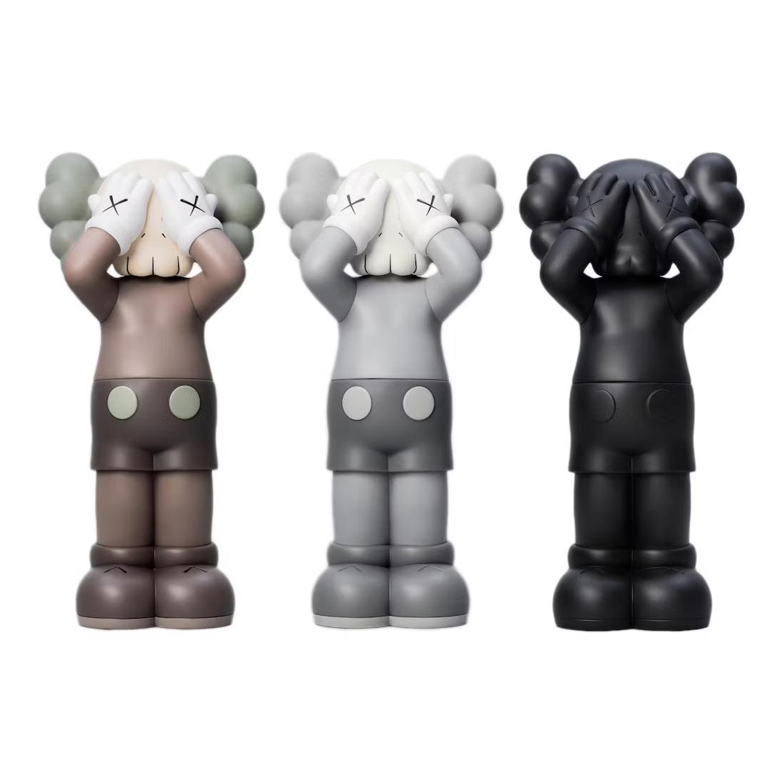 Набор виниловых фигурок Kaws Holiday UK, коричневый/серый/черный