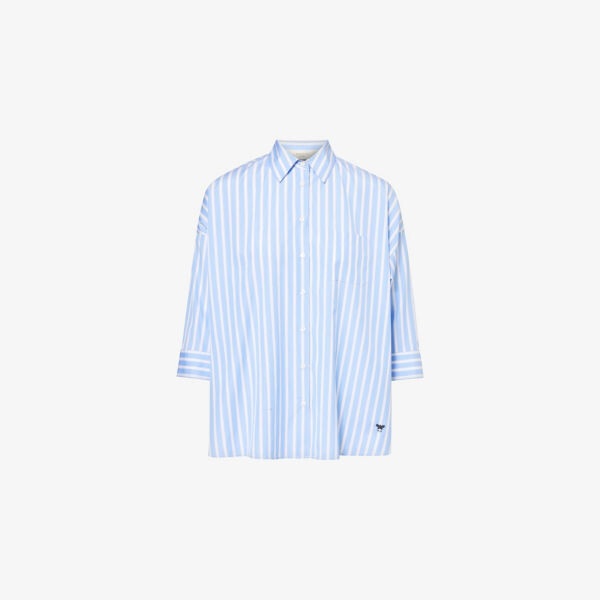 

Рубашка Giralda из хлопка и поплина Weekend Max Mara, голубой