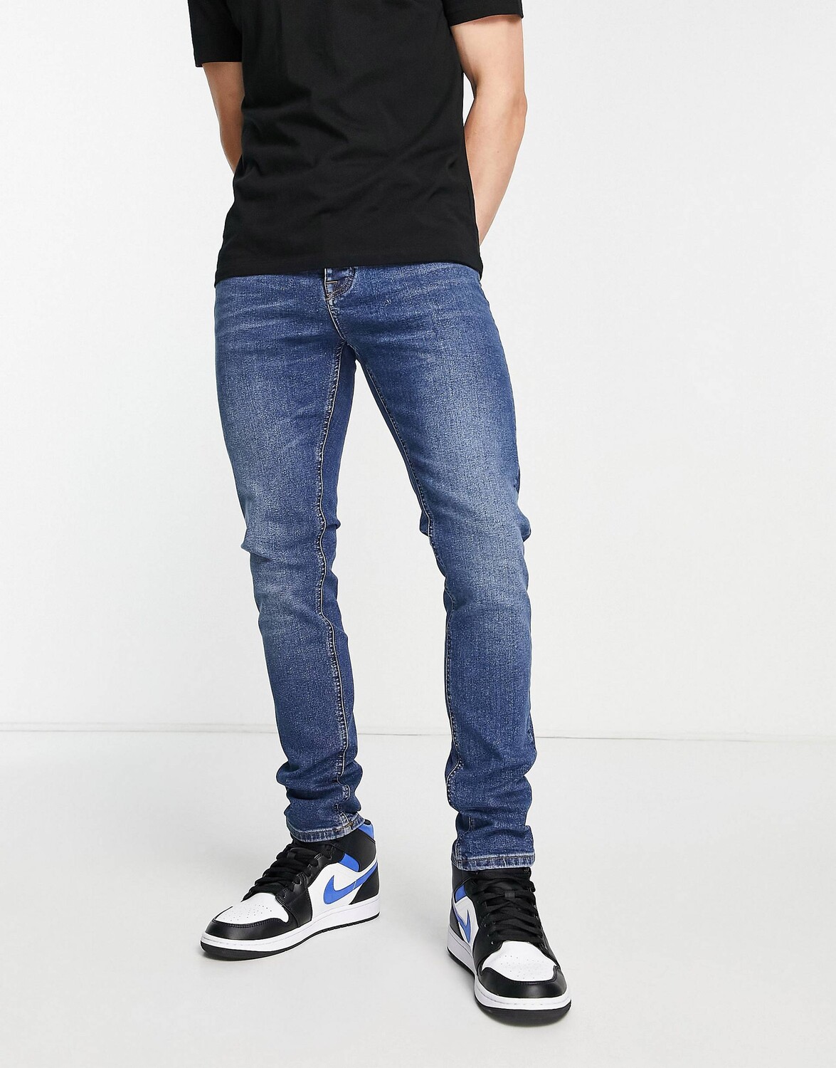 

Темно-синие джинсы скинни ASOS DESIGN