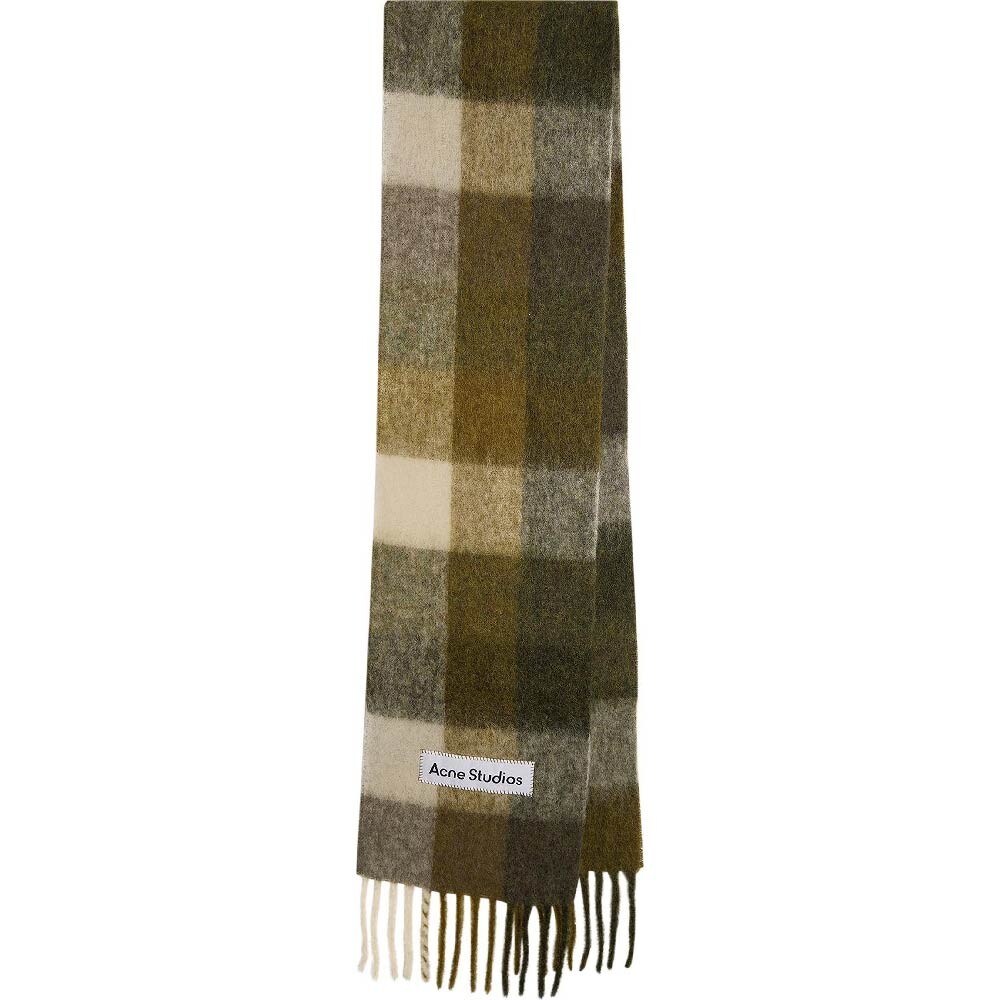 

Шарф Acne Studios Mohair Checked, коричневый/светло-коричневый