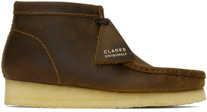 

Коричневые ботинки дезерты Wallabee Clarks Originals