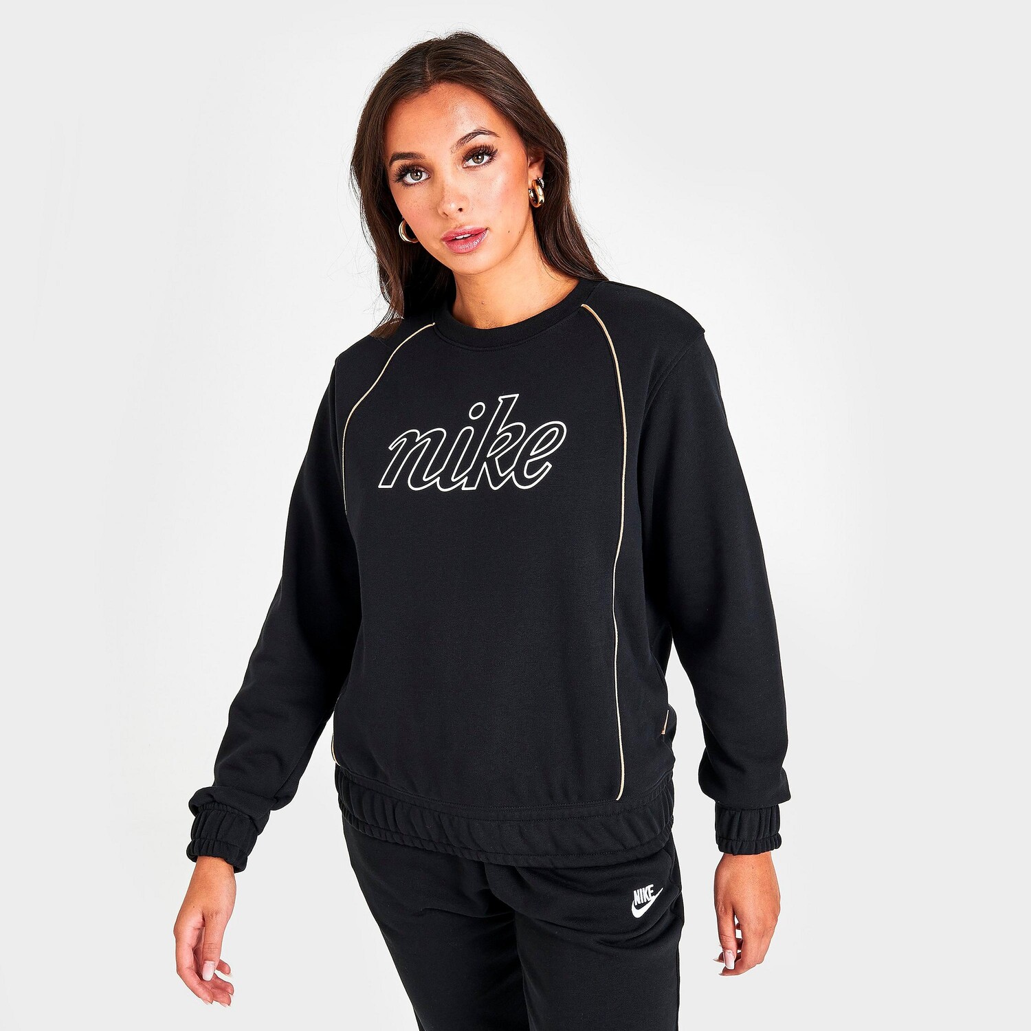 

Женский топ Nike Sportswear Icon Clash из ткани френч терри, черный