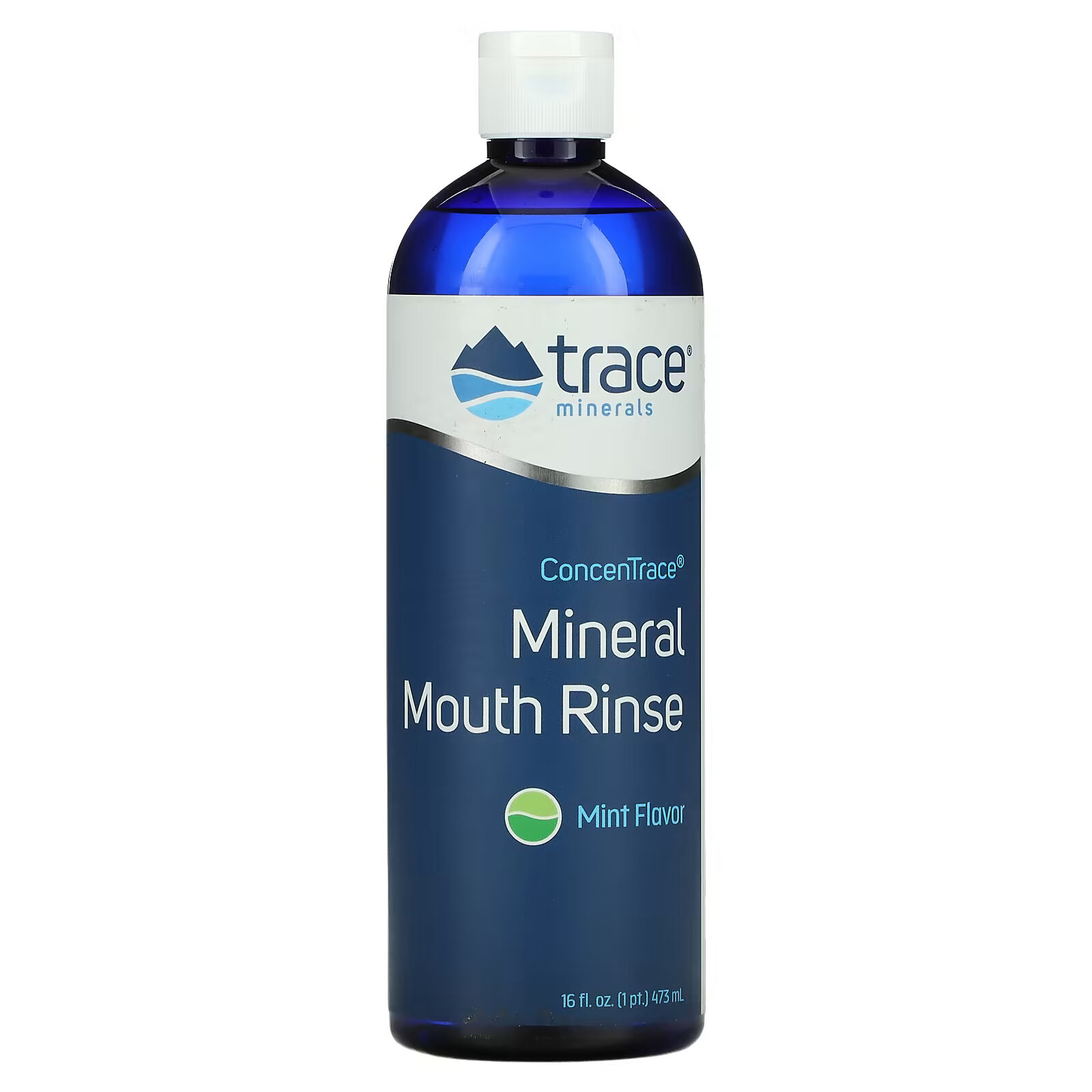 цена Ополаскиватель Trace Minerals для полости рта с мятой, 473 мл