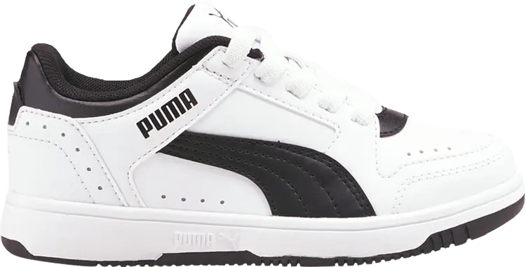 

Кроссовки Puma Rebound Joy Low Little Kid White Black, белый