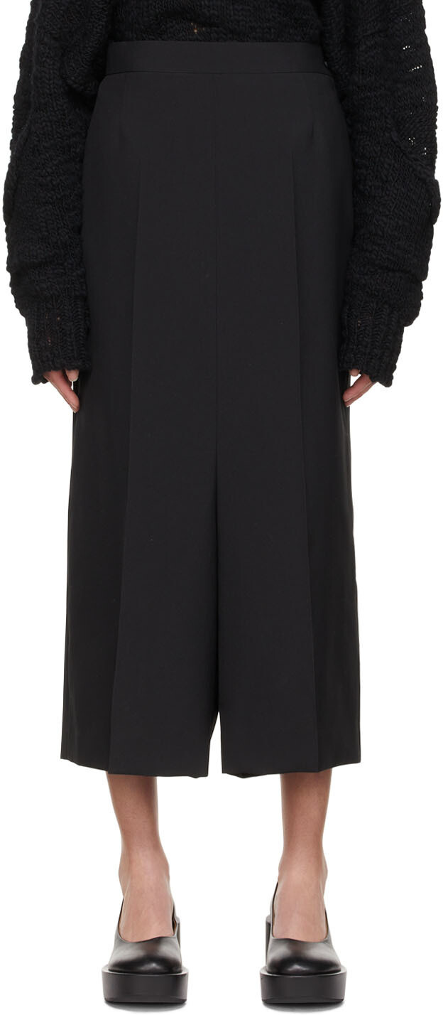 

Черные шерстяные брюки Junya Watanabe