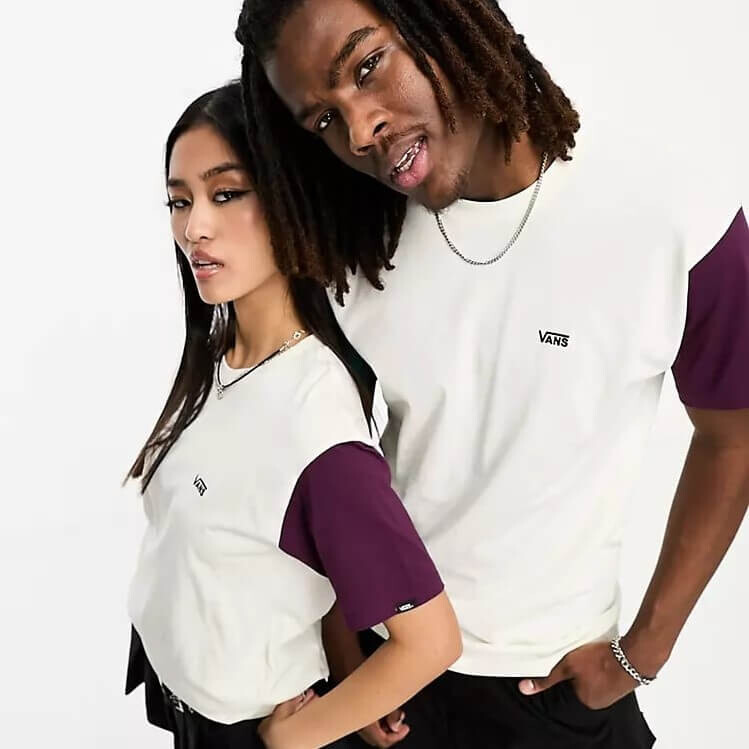 

Футболка Vans Unisex Opposite Colourblock, белый