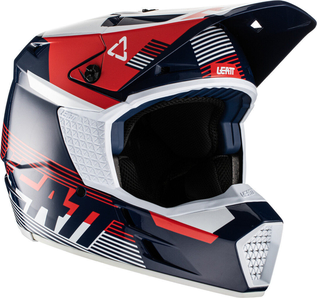 

Шлем Leatt Moto 3.5 V.22 для мотокросса, сине-красно-белый
