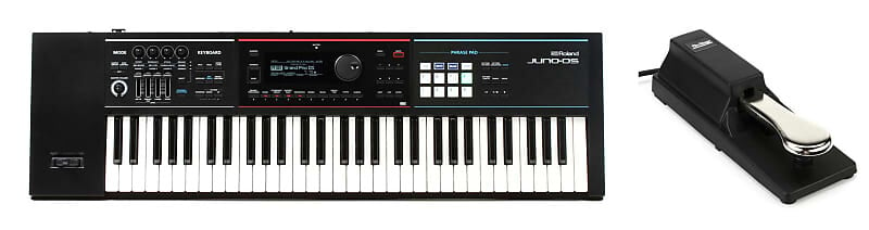 

Roland JUNO-DS61 61-клавишный синтезатор в комплекте со сценическими стойками KSP100 Педаль сустейна для клавиатуры Roland + On-Stage JUNO-DS61=1 KSP100=1