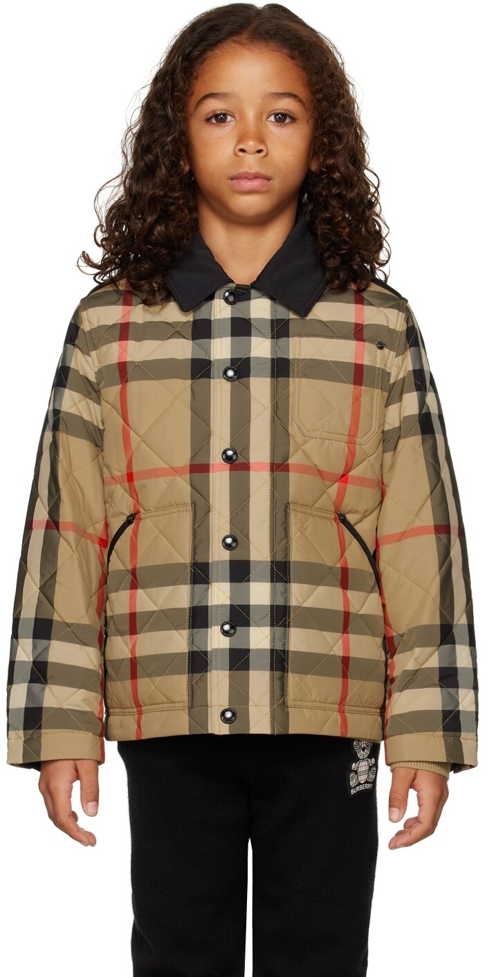 

Детская Бежевая Куртка Renfred Burberry