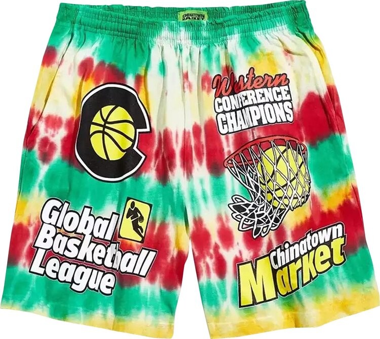 

Шорты Chinatown Market Western Conference Shorts 'Green Tie-Dye', зеленый