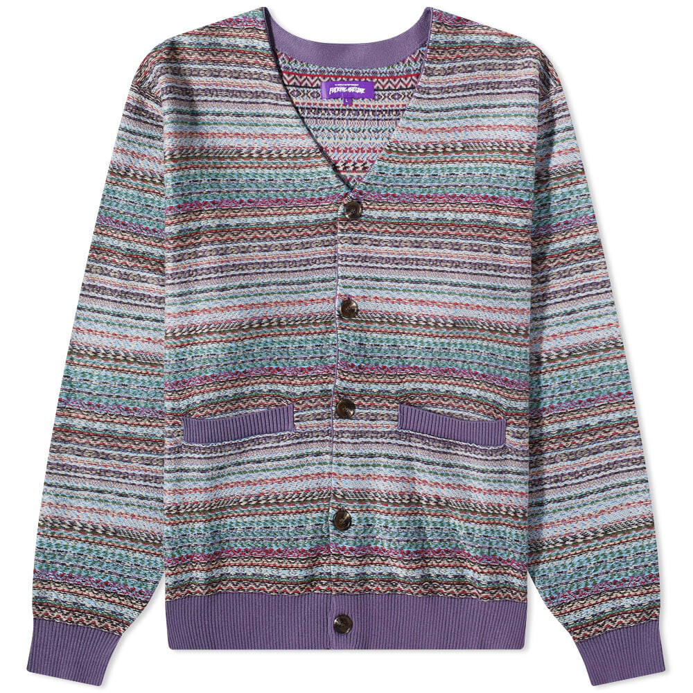 

Джемпер f*cking Awesome Dill Painting Intarsia Cardigan, Серый