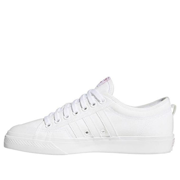 (WMNS) adidas originals Nizza Trefoil Sneakers White/Red FX8345