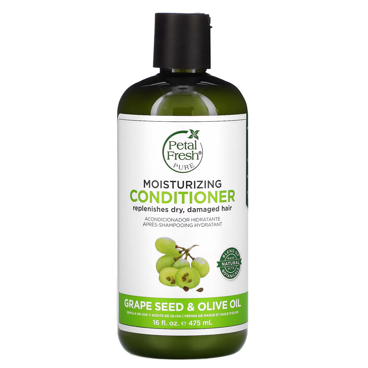 

Petal Fresh, увлажняющий кондиционер, с виноградными косточками и оливковым маслом, 475 мл (16 жидк. унций)