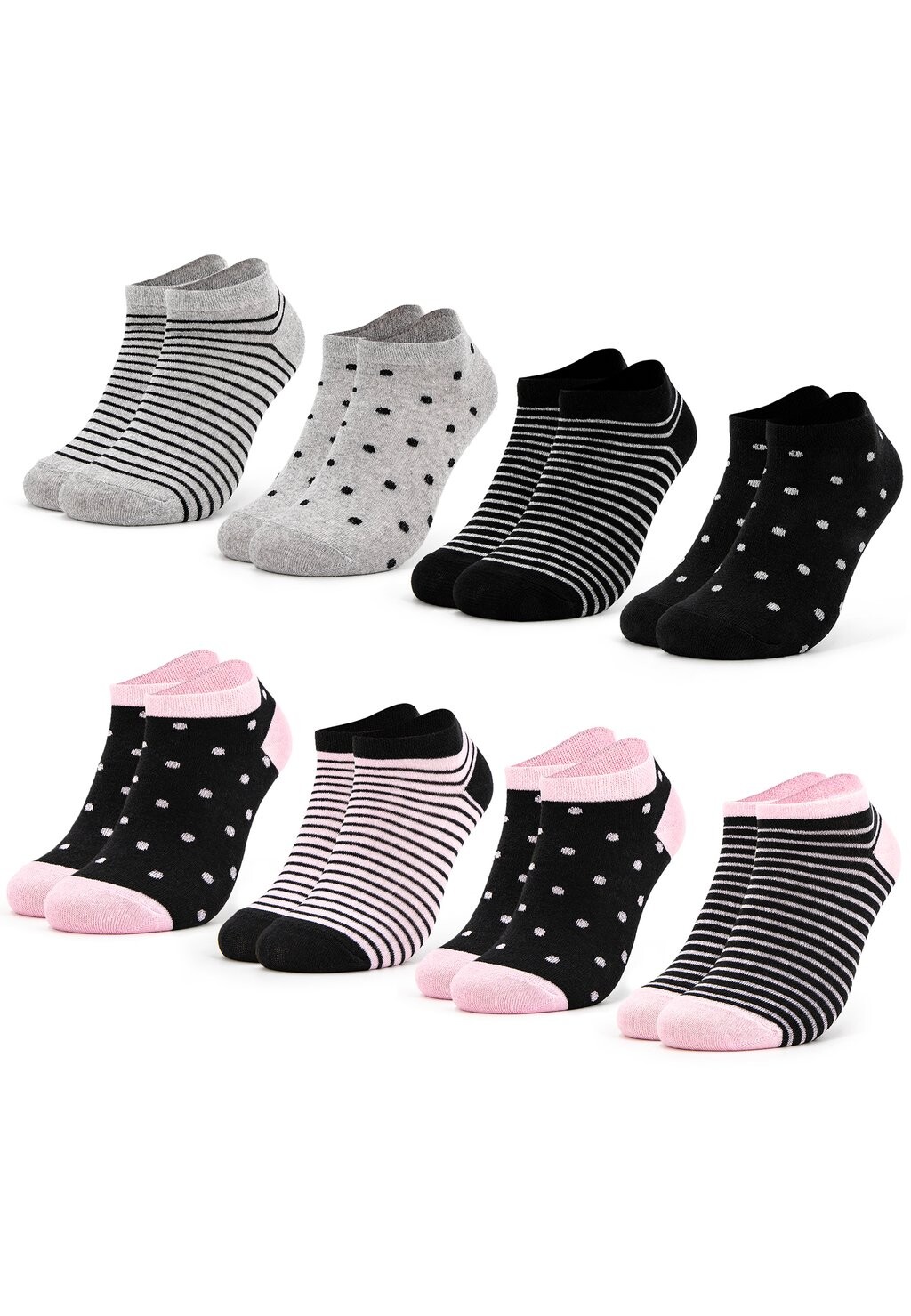 цена Носки 8 PAAR-SNEAKERSOCKEN-MAJA Occulto, цвет black/pink