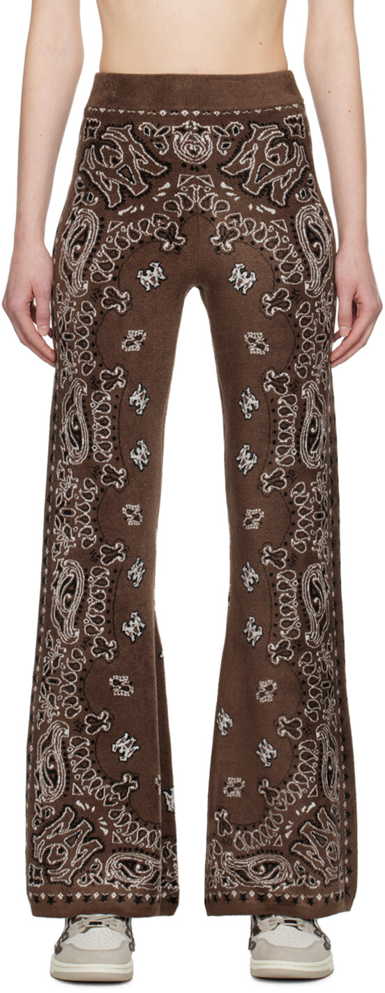 

Коричневые брюки-банданы для отдыха Amiri