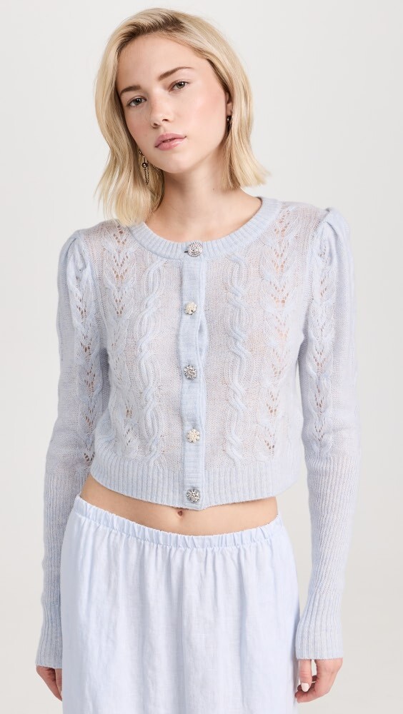

Кардиган LoveShackFancy Birch, синий