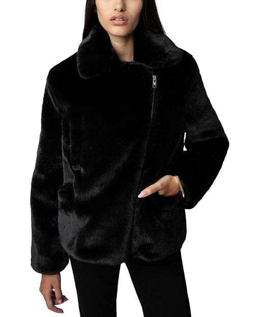

Пальто из искусственного меха Freeze Zadig & Voltaire, цвет Black