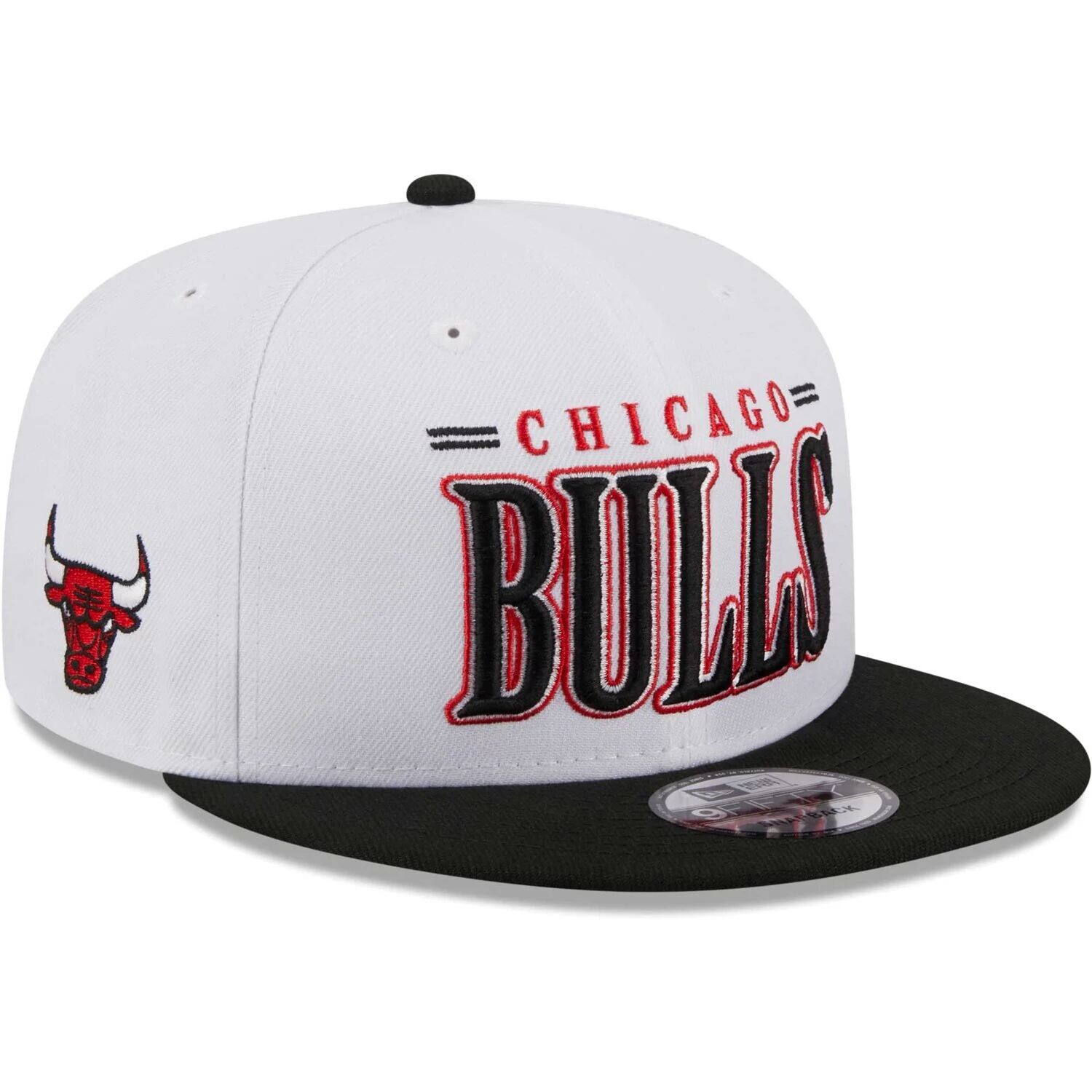 

Мужская кепка New Era White Chicago Bulls Team Stack 9FIFTY Snapback