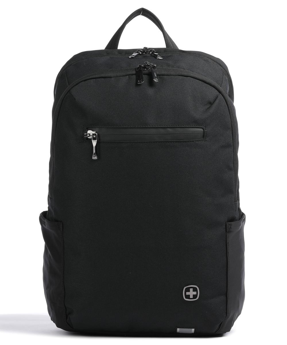 Городской рюкзак 16 дюймов из переработанного полиэстера Wenger, черный рюкзак для ноутбука modern reload 14″ из переработанного полиэстера wenger черный