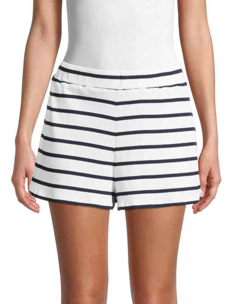 

Полосатые шорты Tommy в рубчик French Connection, цвет White Black