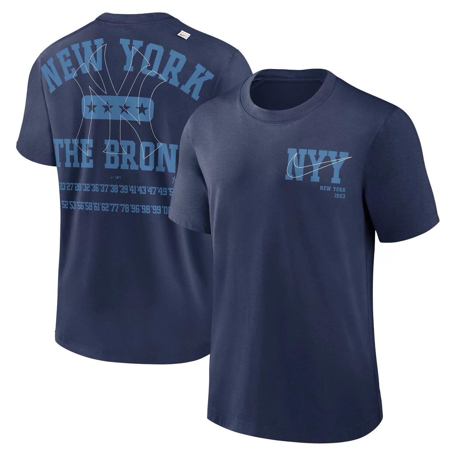 

Мужская темно-синяя футболка New York Yankees Game Over Nike, Синий