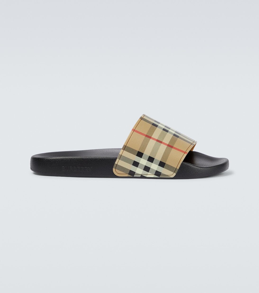 

Шлепанцы в винтажную клетку Burberry, бежевый