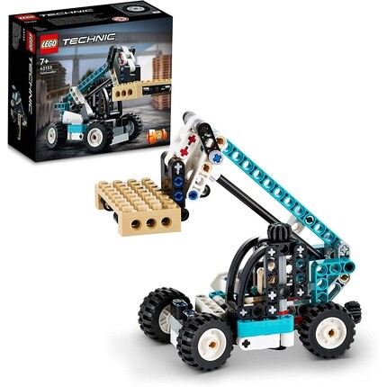 

Конструктор Lego 42133 Technic 2-в-1 вилочный погрузчик с телескопической стрелой и эвакуатор