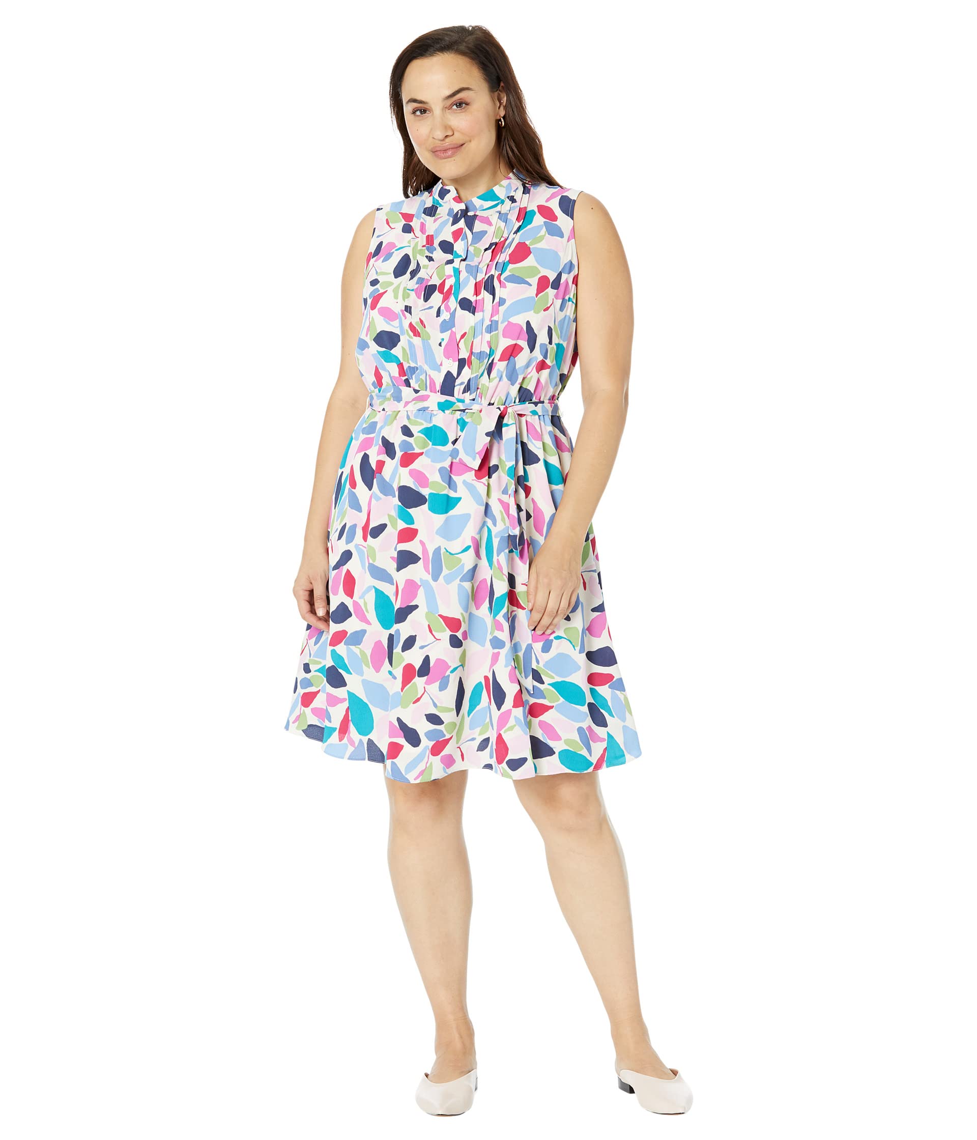 Платье Maggy London, Plus Size Fit-and-Flare Shirtdress