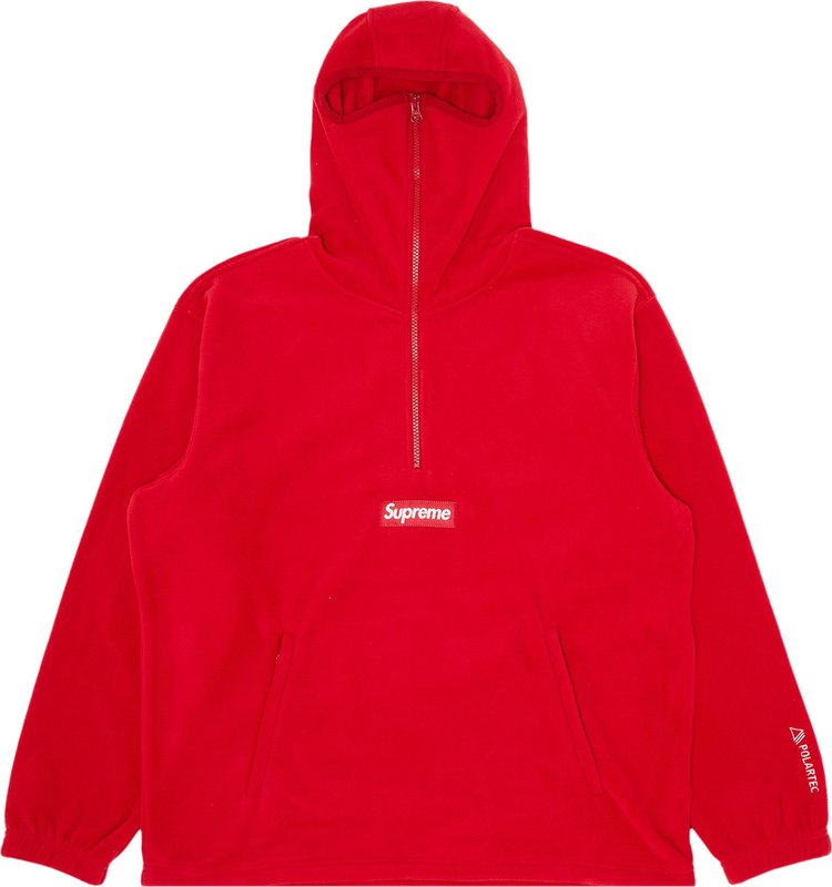 Пуловер Supreme x Polartec Facemask Half Zip Pullover 'Red', красный пуловер supreme x polartec half zip pullover natural кремовый
