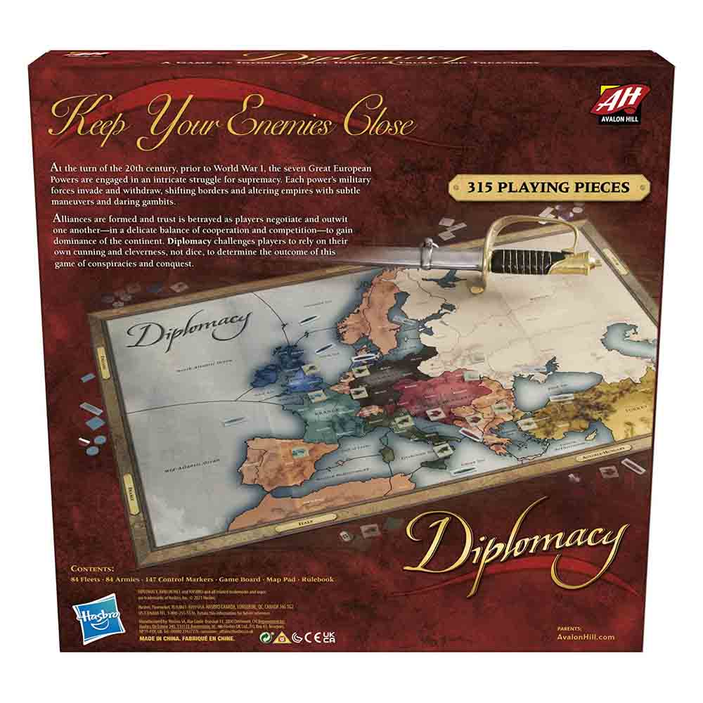 Заказать Настольная игра Hasbro Gaming Avalon Hill: Diplomacy – цены,  описание и характеристики в «CDEK.Shopping»